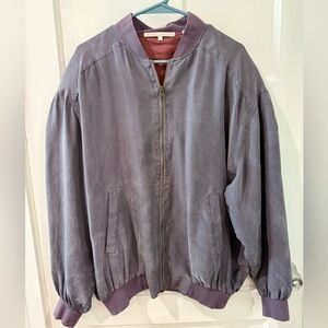 Perry Ellis Silk Oversized Jacket